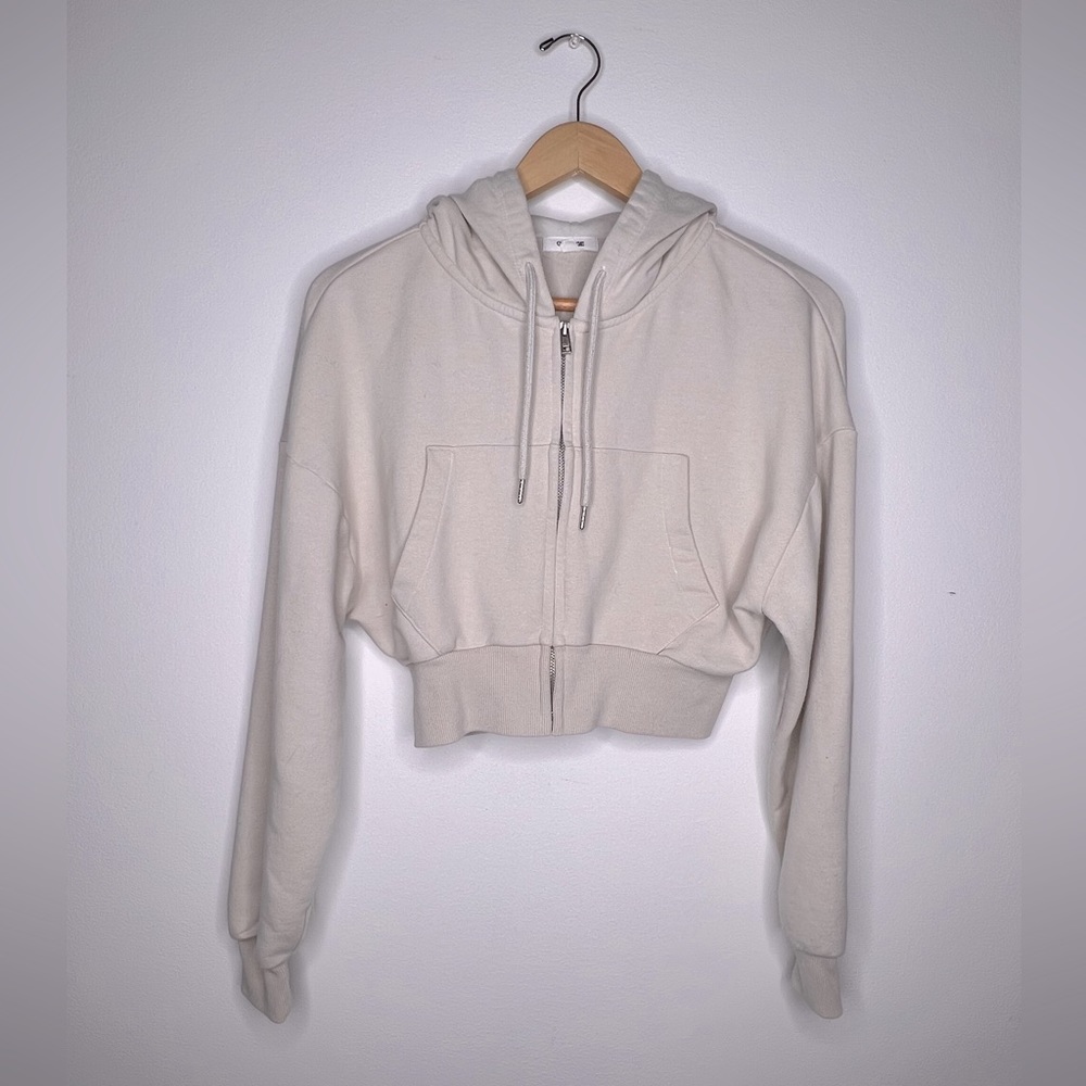 Garage Cropped Zippie Pebble Gray